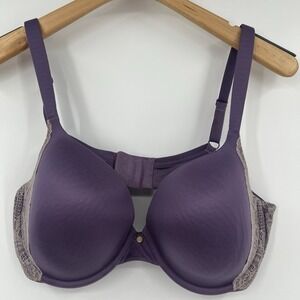 Victoria's Secret Showstopper Lined‎ Perfect Coverage Bra Purple 38D Underwire